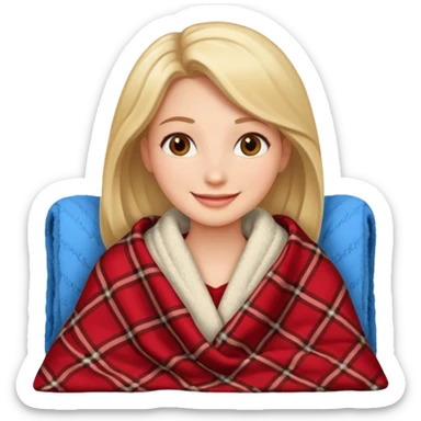 
woman who likes to watch romantic movies sticker