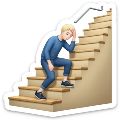 lose strength in stairs sticker