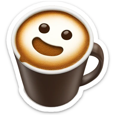 Coffee with gingerbread on top sticker