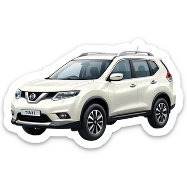White Nissan Xtrail sticker