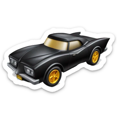 Hot wheels Batman animated series car sticker