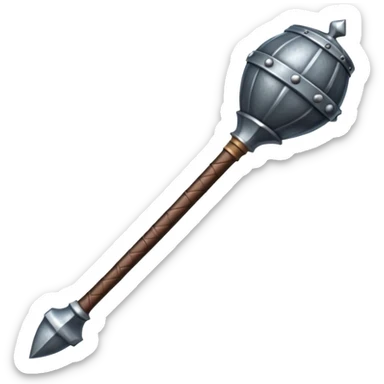 medieval mace sticker