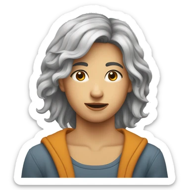 Un adolescent choqué de ce qu’il voit  sticker