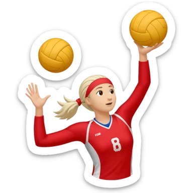 red de voleibol  sticker
