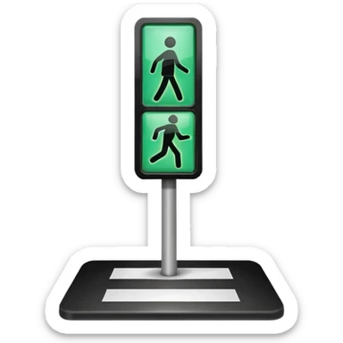 Crosswalk Light signal icon Lights , Kidsn. sticker
