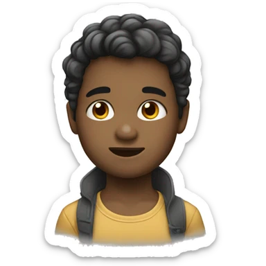 Niño con pelo corto  sticker