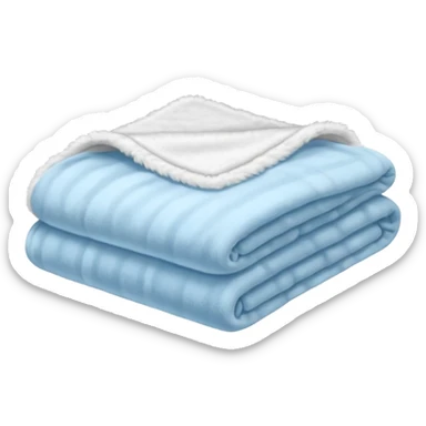 Light blue soft blanket sticker