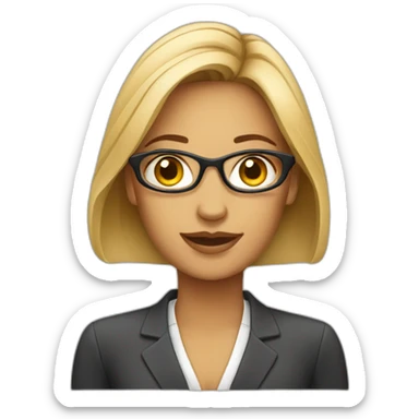 business analyst woman sticker