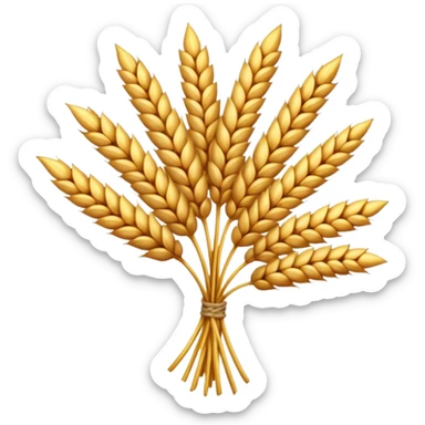 An emoji of a bundle of wheat stalks from ancient Mesopotamia. sticker