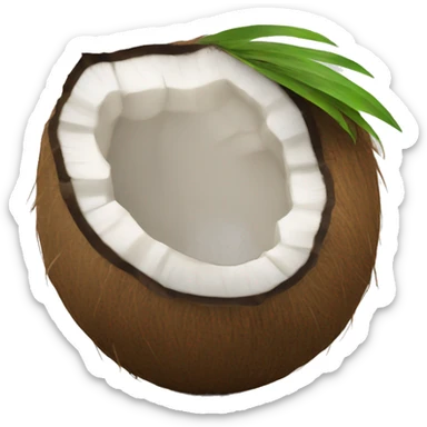 coconut mil sticker