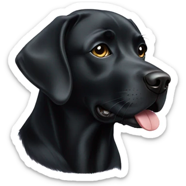 Black Labrador retriever sticker
