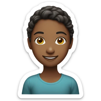 smiling girl with kindle sticker