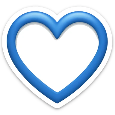 heart blue sticker