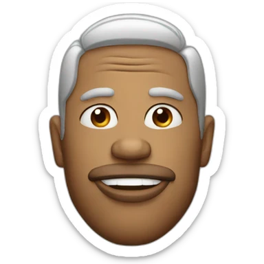 man with big lips sticker