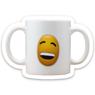 Mug with ‘central perk’ writing sticker