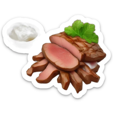 Reindeer Meat and smashed potatoes meal sticker