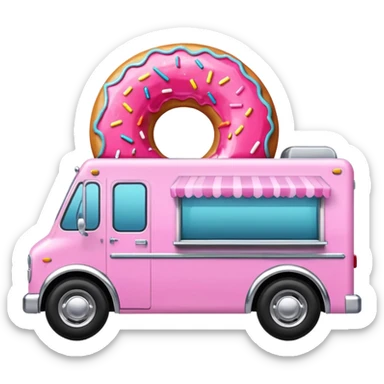 donut truck sticker