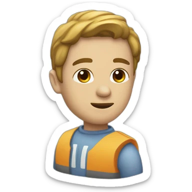 Señal trafico muñeco cansado sticker