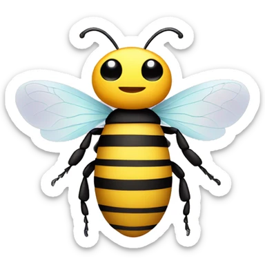 quit fat bee sticker