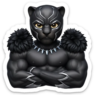 Black panther sticker