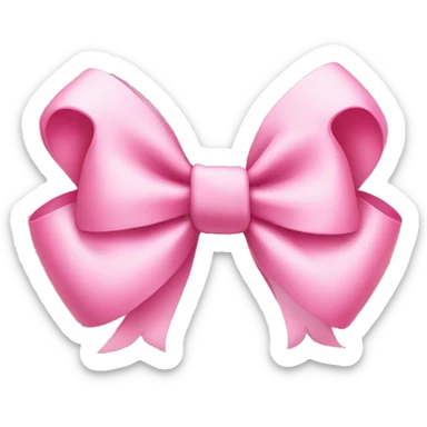 Pretty pink bow sticker