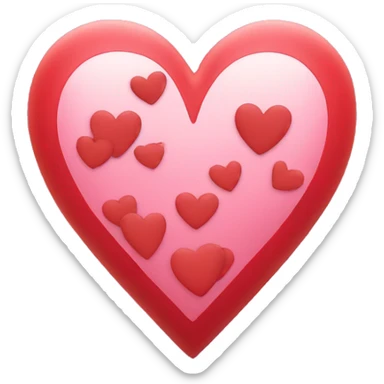 Heart with hearts sticker