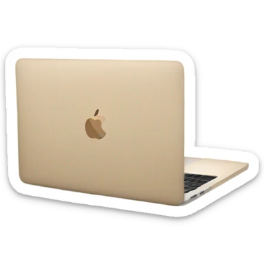 Beige macbook sticker
