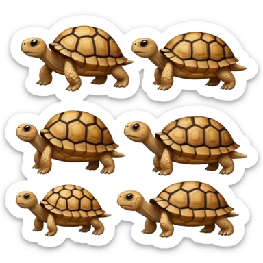 Tortoises in confusion sticker