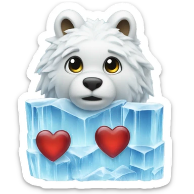 heart of ice bar sticker