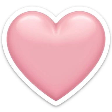 Pastel pink heart sticker