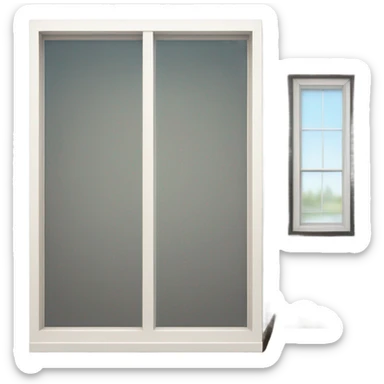 minimalistic ceiling to ground window sticker