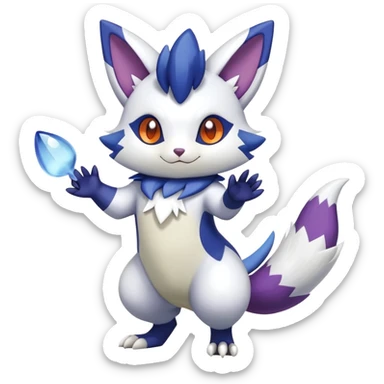 Shiny Furret-Meowstic-Zangoose-Hybrid (Full body) sticker