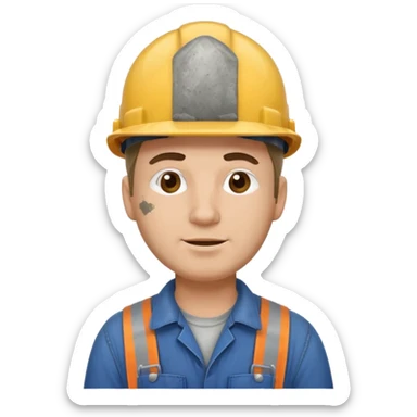 factory worker man  sticker