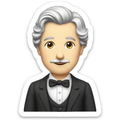 teacher from the 19th century Russian empire in a suit sticker