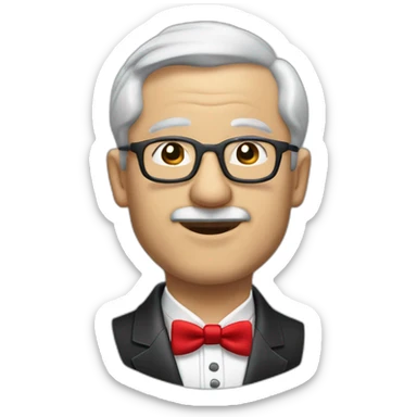 jenkins-a-gray-haired-balding-butler-wearning-dinner-jacket-with-red-bow-tie-with-closed-eyes-no-glasses-and-closed-eyes-without-glasses sticker