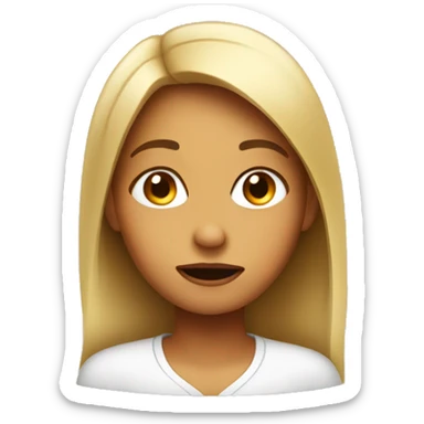 girl giving side eye sticker