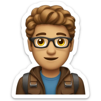 Brown Video Editor  sticker