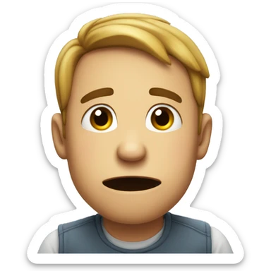 I'm crying and farting at the same time sticker