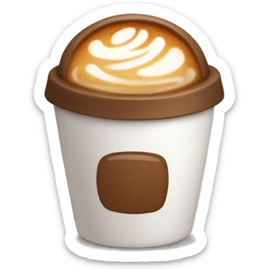 Cute coffee sticker