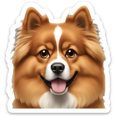 Eurasier with a cavalier king charles sticker