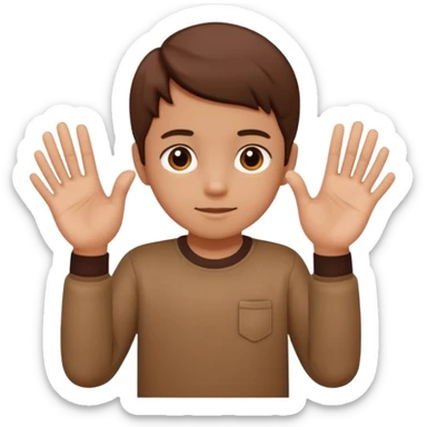 The 67 kid doing 67 with the hands sticker