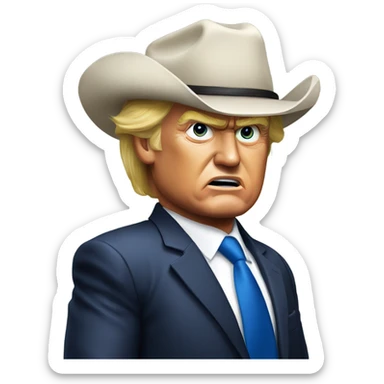 President Trump as Rambo sticker