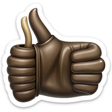 Emoji like (thumbs up) bull's hoof emoji sticker