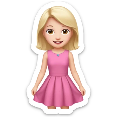 Clean girl pink sticker