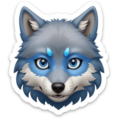 Furry wolf  sticker