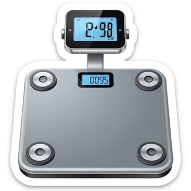 a grey weighing machine for human body, with no smily faces sticker