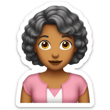 Femme qui fait des enfants sticker