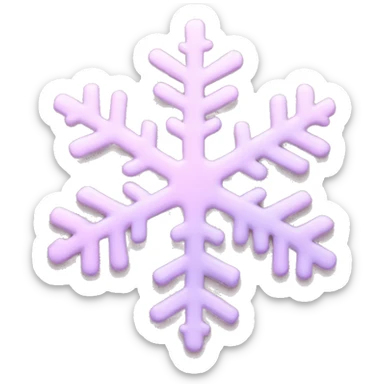 pastel pink snowflake  sticker