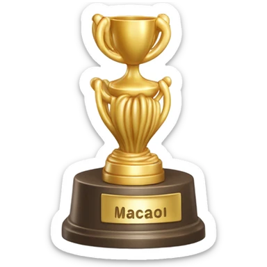 Golden Macaroni Trophy sticker