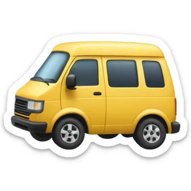 person driving a van sticker